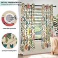 thumbnail image 3 of Yayeee Window Curtains Set of 2 for Living Room Light Filtering 63"x52", Beige Cartoon Animals, 3 of 7