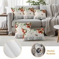 thumbnail image 6 of Live Love Laugh Pillow Covers 2 Pack Summer Strawberry Flower Bee Pillowcase Waterproof Outdoor Throw Pillow Cover for Patio Garden Square Cushion 24”x24”, 6 of 9