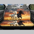 thumbnail image 4 of Pzuqiu Black White Horse Full Set Universal Seat Covers for Cars Vehicle Cushion Protectors Interior Accessories Auto Decor Breathable 4 Seats Car Seat Protector Elegance for Vehicle Car, 4 of 7