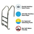 thumbnail image 3 of Aqua Select Stainless Steel Inground Swimming Pool 3 Step Ladder with Stainless Steel Steps, 3 of 6