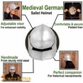 thumbnail image 6 of Lord of Battles Late Medieval Helmet with Padded Liner 16gauge, German Sallet Helm for LARP Ren Fair Evocation or Event, 6 of 9