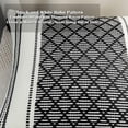 thumbnail image 3 of Funda de almohada decorativa con acento moderno, funda de almohada lumbar larga bohemia con diseño geométrico tejido a mano para sofá cama (30 x 50 cm), 3 of 7