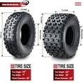 thumbnail image 4 of Set 4 ATV Tires 22x7-10 & 22x10-10 Kymco MXU 150 250 270 300 GNCC Race Tires, 4 of 8