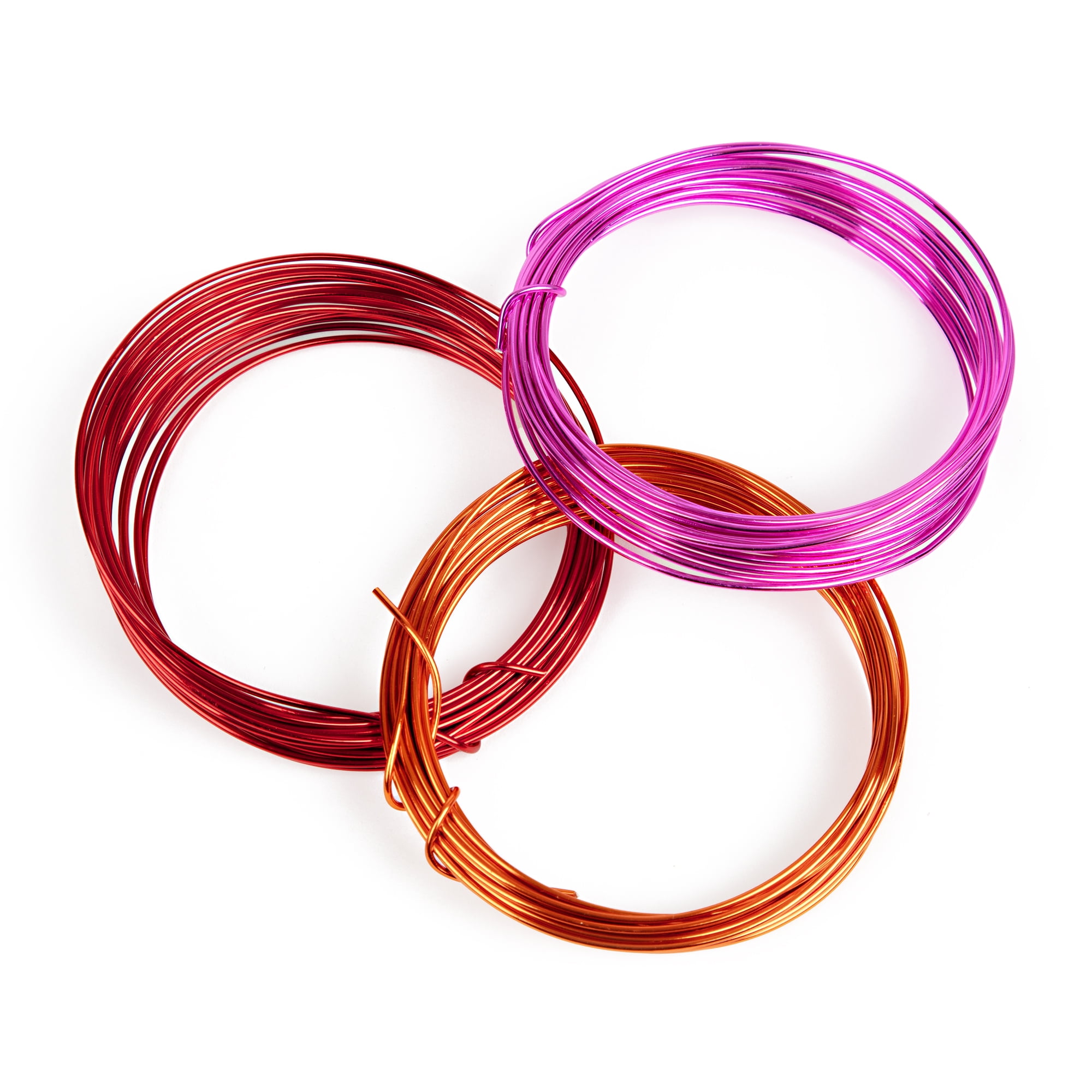 Cousin DIY Beading Wire Bulk Pack, 6 Rolls 9 ft Each, 18 Gauge Aluminum Wire, Bright Multi-Color for Jewelry Making & Crafts