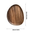 thumbnail image 6 of WEIWEIGG Handcrafted Walnut Snack Tray, Irregular Fruit Platter for Fruits/Nuts, Natural Wood Coffee Table Decor with Organic Grain Texture, 6 of 8