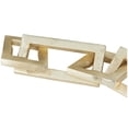 thumbnail image 4 of 17" x 2" Gold Aluminum Chain Sculpture, by CosmoLiving by Cosmopolitan, 4 of 7