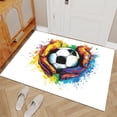 thumbnail image 3 of Football Soccer Area Rugs, Boys Room Sports Carpet, Washable Non Slip Low Pile Soft Rug for Bedroom Living Room Decor Mat 3ftx5ft, 3 of 8