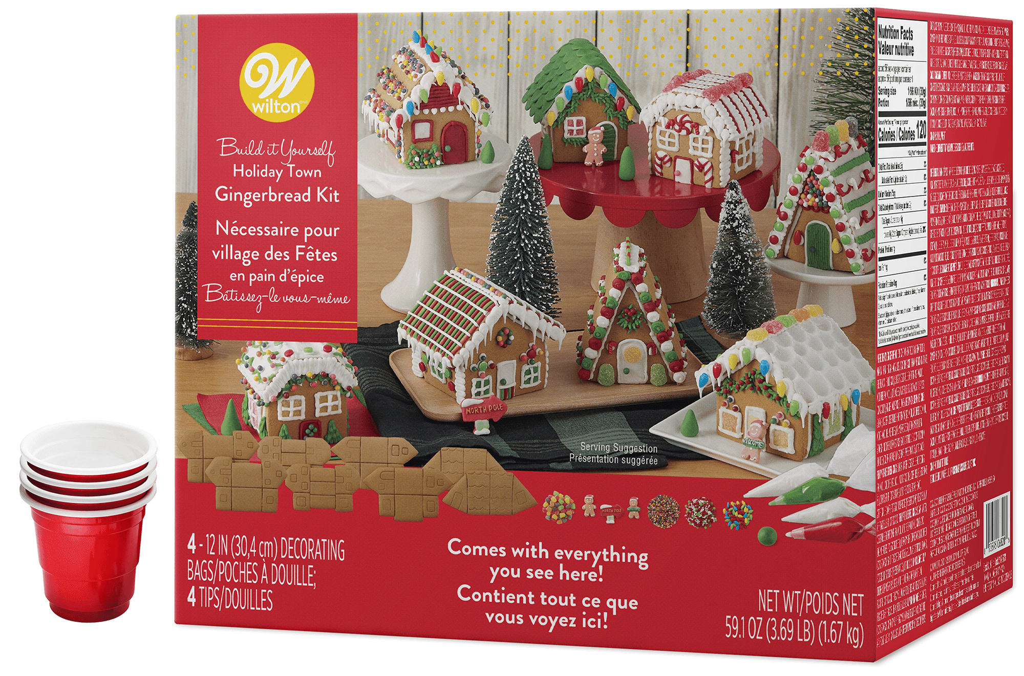 Gingerbread House Kit Christmas Mini Village Set Set Of Houses | My XXX ...