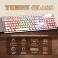 thumbnail image 2 of Teclado Mecánico para Juegos YUNZII QL108 Estilo Retro RGB, 2 of 9