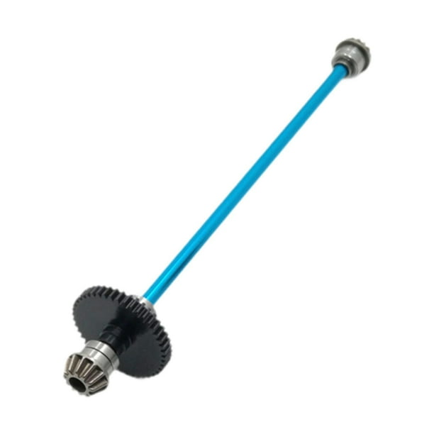 Eje de transmisión para coches RC Wltoy a escala 1/14, repuesto de transmisión central de metal. Azul