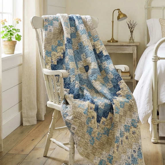 Donna Sharp Blue Diamond UCC Quilted Throw