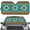 Aztec Ethnic, variant on FOR U DESIGNS Butterfly Car Sunshade for Windshield Sun Shade Car SUV Truck Interior Accessories Automotive Sun Visor Protector Foldable Car Sunshade UV Protection