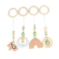 thumbnail image 1 of 4X mordedor de madera actividad infantil juguetes interesantes Baby Shower color 3 Zulema Anillo mordedor, 1 of 8