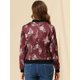 thumbnail image 5 of Dde San Patricio ChaqueDe Bombardero Floral LigeCon CremalleY Cuello Alto PaMujer BorgoM, 5 of 6