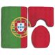 thumbnail image 1 of ABPHQTO Bandera portugal Juego de alfombras de baño de 3 piezas Alfombra de baño Alfombra de contorno y tapa de inodoro, 1 of 2