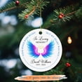 thumbnail image 2 of in Loving Memory Ornament Christmas 2025, Your Wings were Ready But My Heart was Not Ornament, Personalized Name Sympathy Ornament for Loss of Loved One Wings Heaven Ornament Xmas zaP8XS, 2 of 6