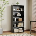 thumbnail image 6 of EDX 5 Tier Bookcase Storage, 53 Inch Large Tall Floor Standing Open Bookshelf for Home Office, Living Room, and Bedroom, Black, 6 of 9