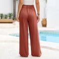 thumbnail image 4 of Women's Wide Leg Pants Casual High Waisted Slacks Straight Pants Palazzo Trousers with Pockets, 4 of 4