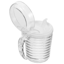 NICEXMAS Reusable Clear Plastic Oil Bottle with Spill Resistant Spout for Kitchen Seasoning