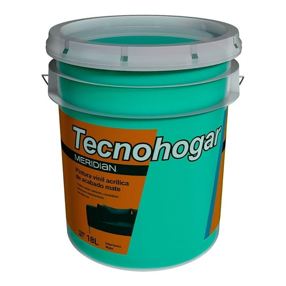 Pintura Semieconomica Tecnohogar Meridian 19A8834410, verde 18lt