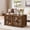 Brown, variant on Buildhom 24" Farmhouse End Table with Charging, Glass Barn Door & Adjustable Shelf, Bedside Table for Living Room, Bedroom, Green