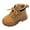 Brown, variant on CAICJ98 Boy Girl Boots Waterproof Combat Boots Comfort Work Ankle Boot Lace Up Side Zipper Hiking Boots for Boys Girls (Toddler/Little Kid),6.5