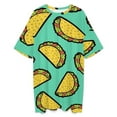 thumbnail image 3 of It's Taco Time! Sleepshirts For Sleeping Travels Loose Sleepdress Pajama Dress Soft Nightdress Sleepwear, 3 of 7