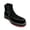 Black, variant on Men's Square Toe Leather Double Zipper Cowboy Petatillo Boot