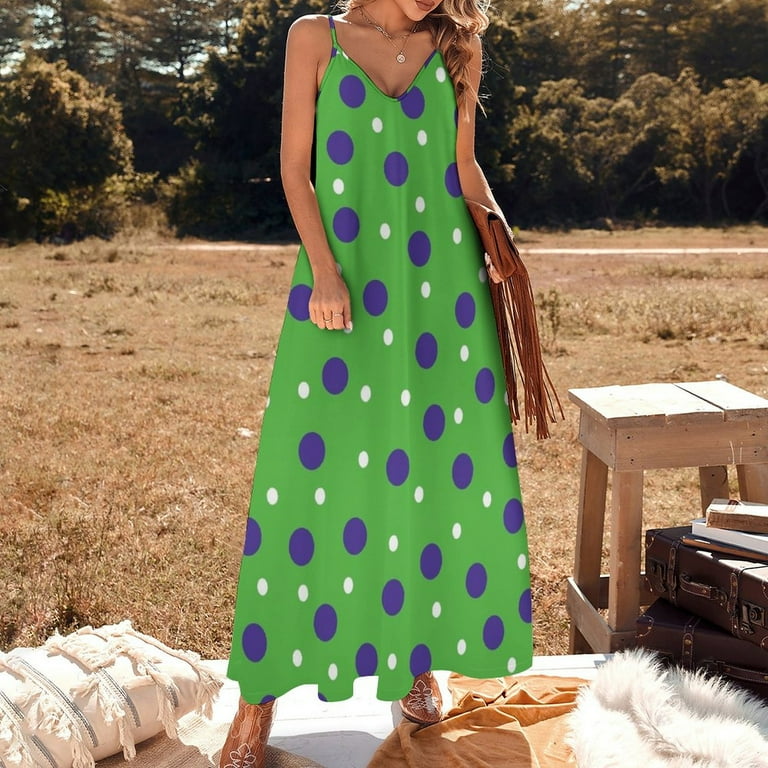 Bright green summer dress best sale