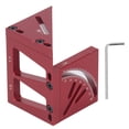 thumbnail image 2 of Regla de línea de dibujo regla de medición de múltiples ángulos 3D Aleación de aluminio con llave para proyectos de carpintería ANGGREK Otros, 2 of 8