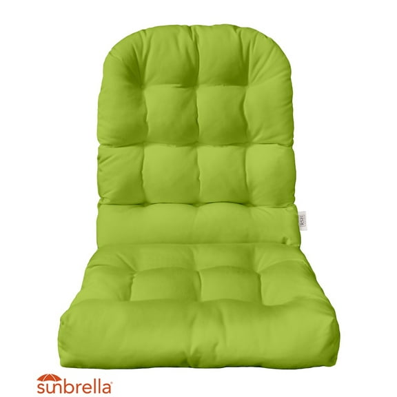 RSH DECOR: Sunbrella Tufted Adirondack Chair Cushion | 42.5” x 21” | Sunbrella Performance Fabric | Water and Fade-Resistant | Canvas Macaw