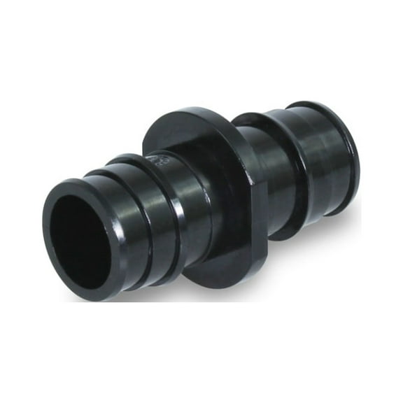 Supply Giant PEX-A Coupling Pipe Fitting; Plastic Poly Alloy; 3/4'’ Expansion Barb; Black