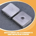 thumbnail image 1 of Luxshiny 2Pcs Stainless Steel Mirror Clips Plated Silver Glass Retainer Brackets for Firm Fixing, 1 of 7