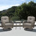 thumbnail image 2 of 3pcs Outdoor Furniture Modern Wicker set, 2 of 9