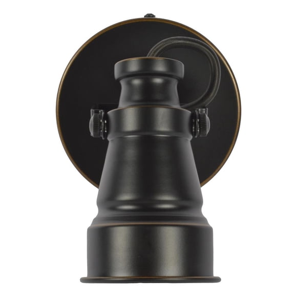 Lámpara De Pared Viran Negro Oro E12 60W