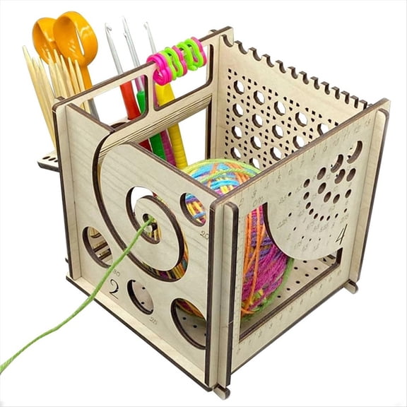 Wooden Yarn Bowl, 2024 Multifunctional Knitting Tool,Wooden Yarn Bowl, Yarn Bowl for Knitting