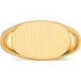 thumbnail image 4 of 14K Yellow Gold 11.0X17.0mm Open Back Men's Signet Ring (Size 10) Made In United States rs249, 4 of 5