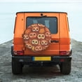 thumbnail image 6 of Naloa Brown Owl PVC Leather Spare Tire Wheel Cover for Car Truck SUV Camper Trailer Universal Fit many size17 inch, 6 of 6