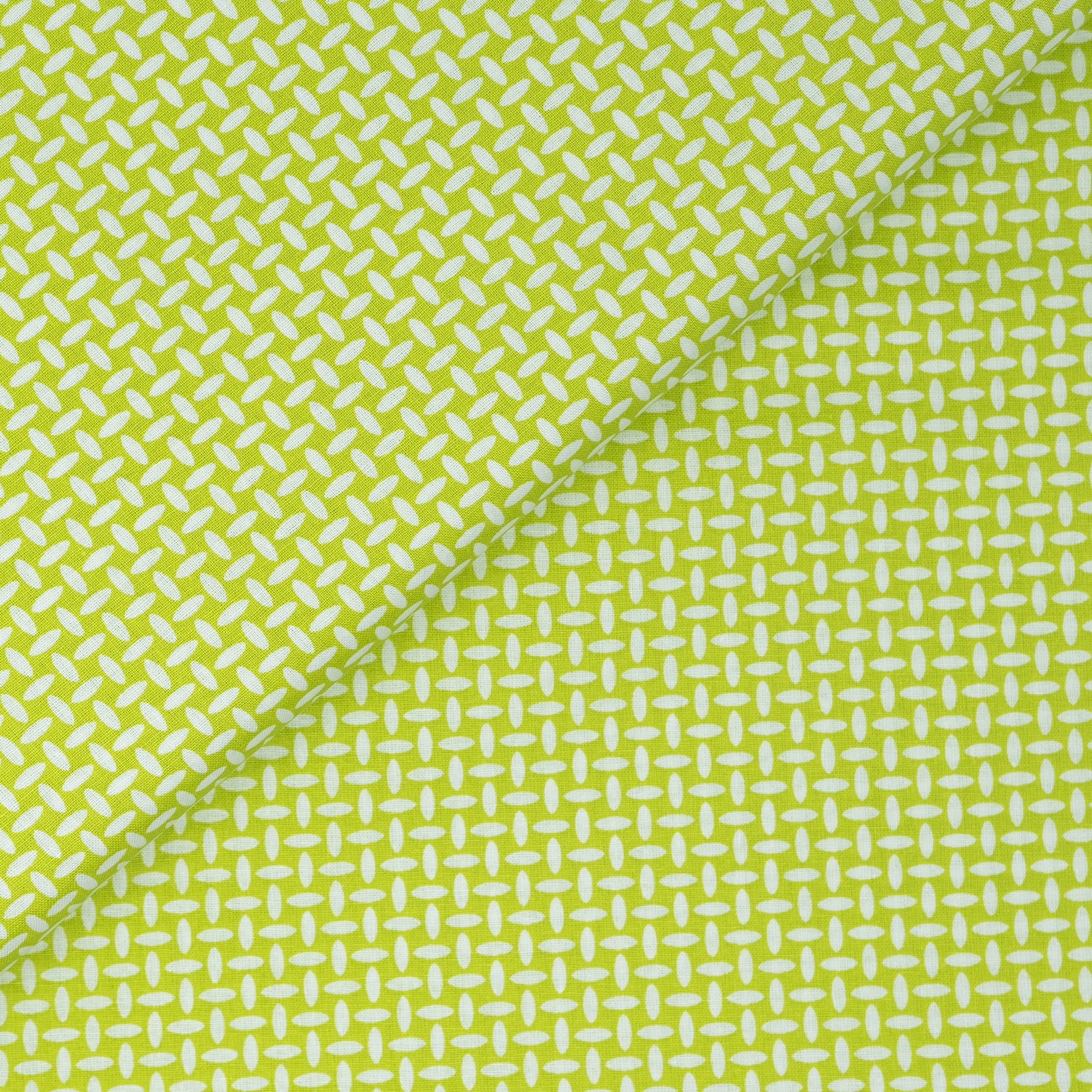 Waverly Inspirations Cotton 44" Mini Basket Weave Lemon Grass Color Sewing Fabric by the Yard