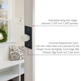 thumbnail image 3 of Matte Black 2-Way Square Corner Replacement Entry Latch, Adjustable Backset, 3 of 7