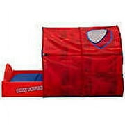 PAW Patrol Toddler Crib/Toddler Bed Traditional, Contemporary 90% plastic, 7% Fabric, 3 % Metal Toddler Beds Platform with Tent and Built-in Guardrails by Delta Children, Multicolor