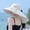 Beige, variant on travel hat Hat Lady Sun Sun Visor Lady Wide Brim Hat Hat Spring And Summer Sun Chin Strap Bow Small Face Effect Sun Travel Outd Nine Fedora Men's Hat Visor Beach Hat for Women Breathable Rimme