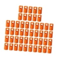 thumbnail image 2 of 50 piezas de cubiertas para postes de cercado de trampolines, protectores de extremo, reparación de redes de trampolines Naranja, 2 of 8