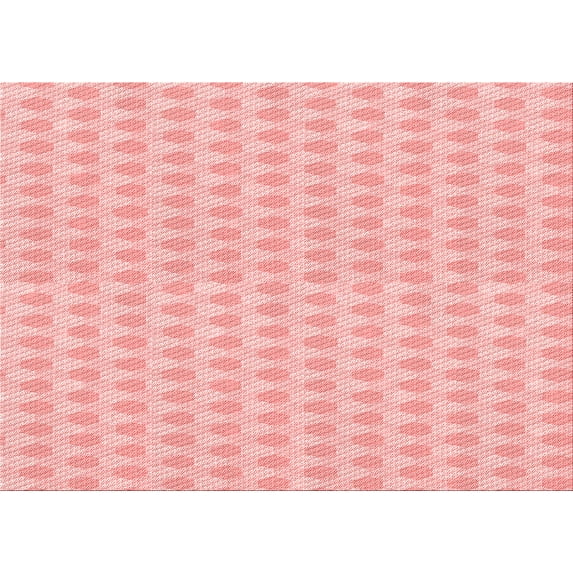 Ahgly Company Machine Washable Indoor Rectangle Transitional Red Area Rugs, 7' x 9'