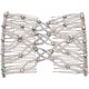thumbnail image 1 of wonim44 Ruihfas Bling Crystal Rhinestone Hair Combs Double Clips Comb for Thick, Thin, Curly Hair UpDo, Ponytail, French Twist, Bun Hairstyling (Silver), 1 of 1