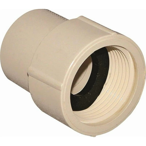 NIBCO T00057C Pipe Adapter, 1 in, Slip x FIP, CPVC