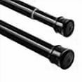 thumbnail image 3 of Ginbel Direct 2 Pack Shower Curtain Rod 42-78 Inch 1""Diameter Spring Long Adjustable Tension Curtain Rods For Bathroom Windows Closet No Drilling No Rust Black, 3 of 4