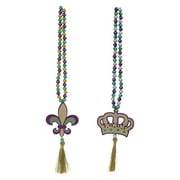 Way to Celebrate Mardi Gras Multi-Color Bead Hanging ASTM