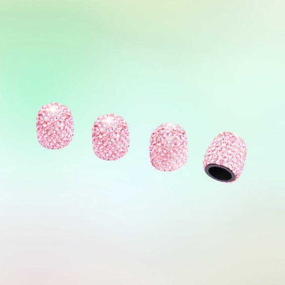 UPKOCH 4pcs/set Pink Tire Valve Caps for Car Tires to Prevent Leakage and Dustproof Protection