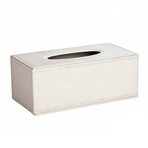 predolo Caja de Pañuelos de Piel Sintética Diseño Elegante Caja de Pañuelos de Cuero Sintético Resistente Al Desgaste Servilletero para Empresas, Escritorio